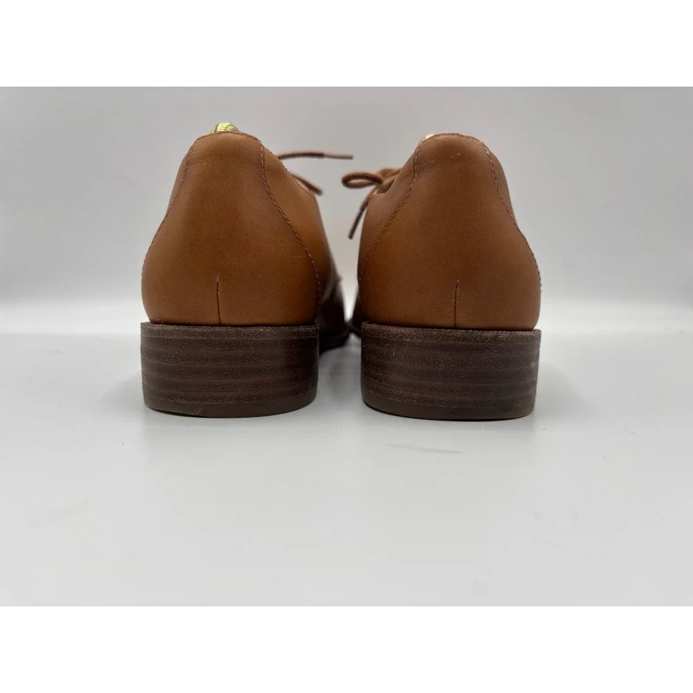 Madewell Men's Cognac Leather Derby Oxford Lace-Up Shoes Leather Size 9